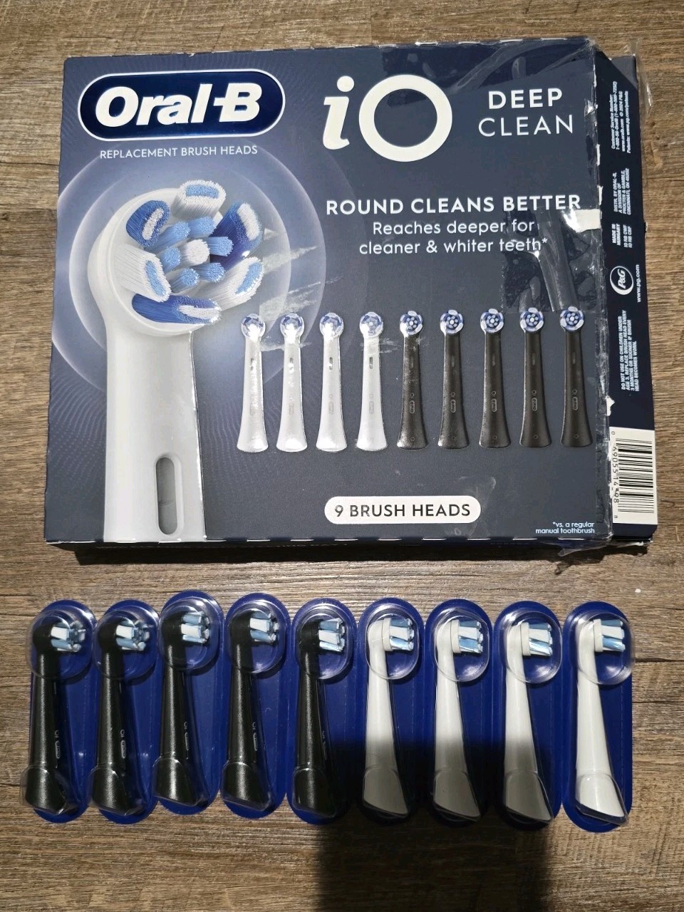 Oral B Replacement Brush Heads iO Deep Clean Round 8 Pack New NEW Open Box
