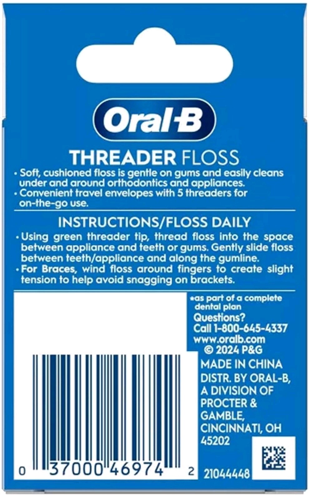 Oral B Glide Pro-Health Dental Threader Floss 30ct (3 Pack)