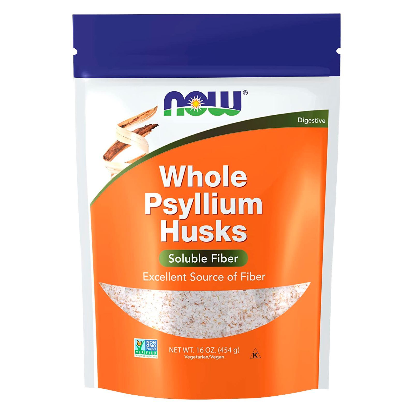 NOW FOODS Psyllium Husks Whole 16 oz