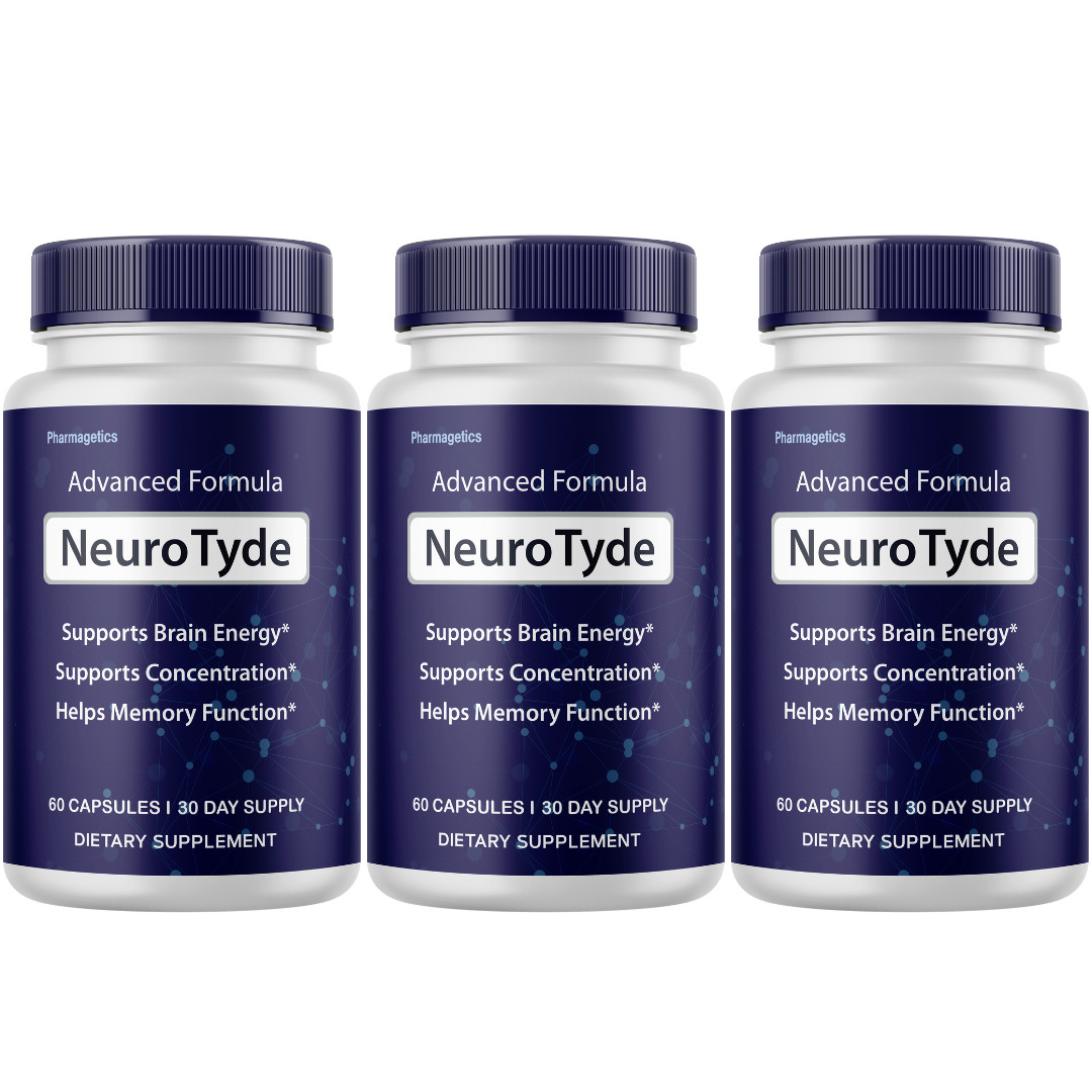 Neuro Tyde Brain Health Support Supplement NeuroTyde (3 Bottles)