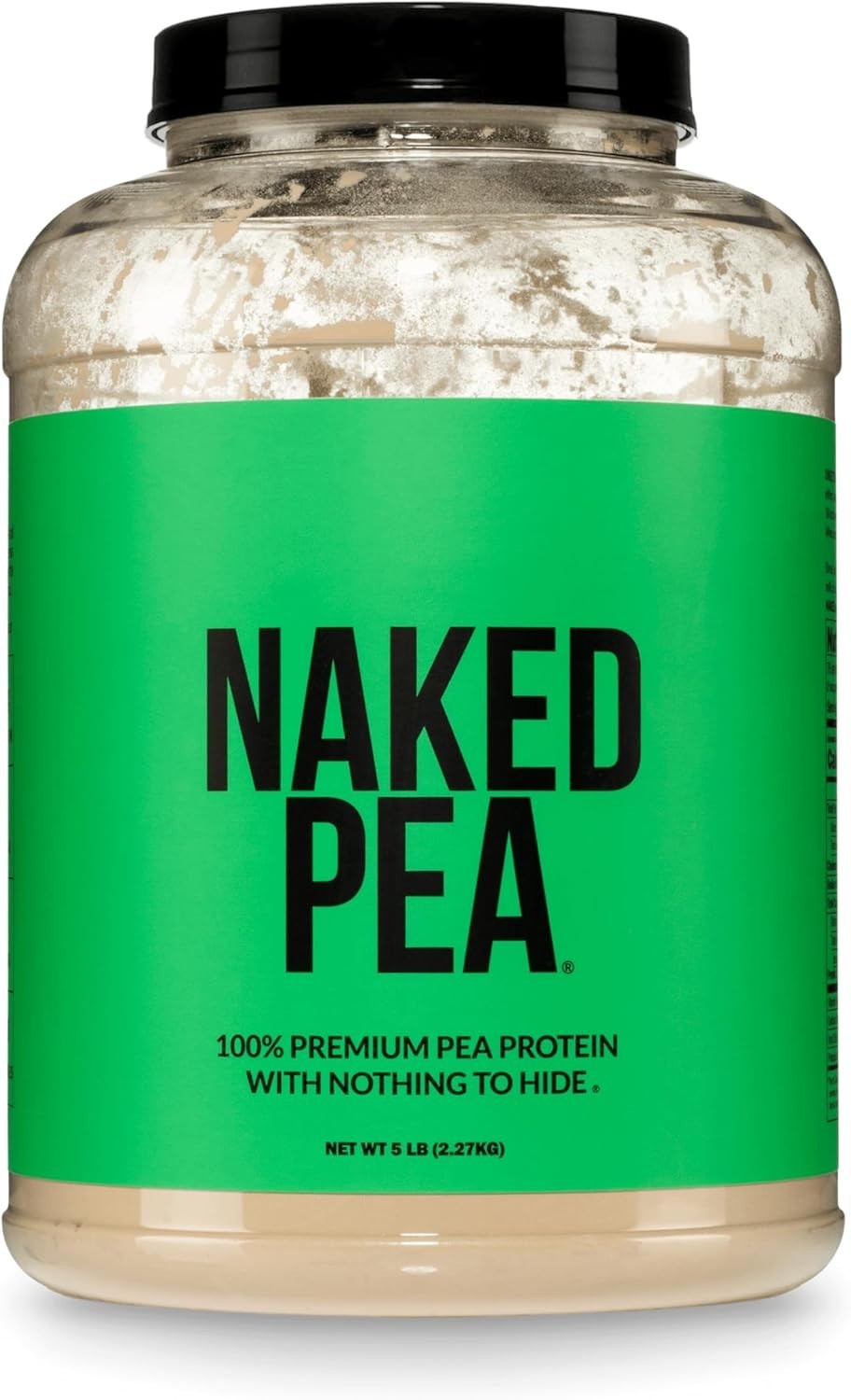 NAKED Pea Protein Powder 5LB Unflavored Vegan NSF Certified 76 Servings