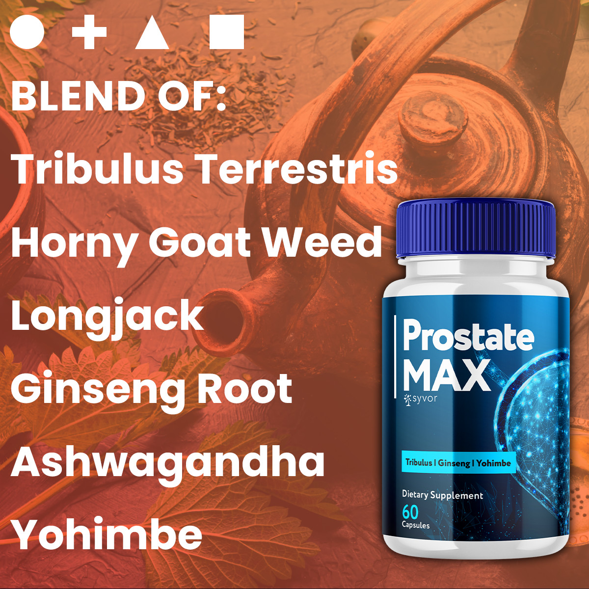 Prostate Max Formula Supplement Natural Vitamin for Health & Wellness 60 Caps