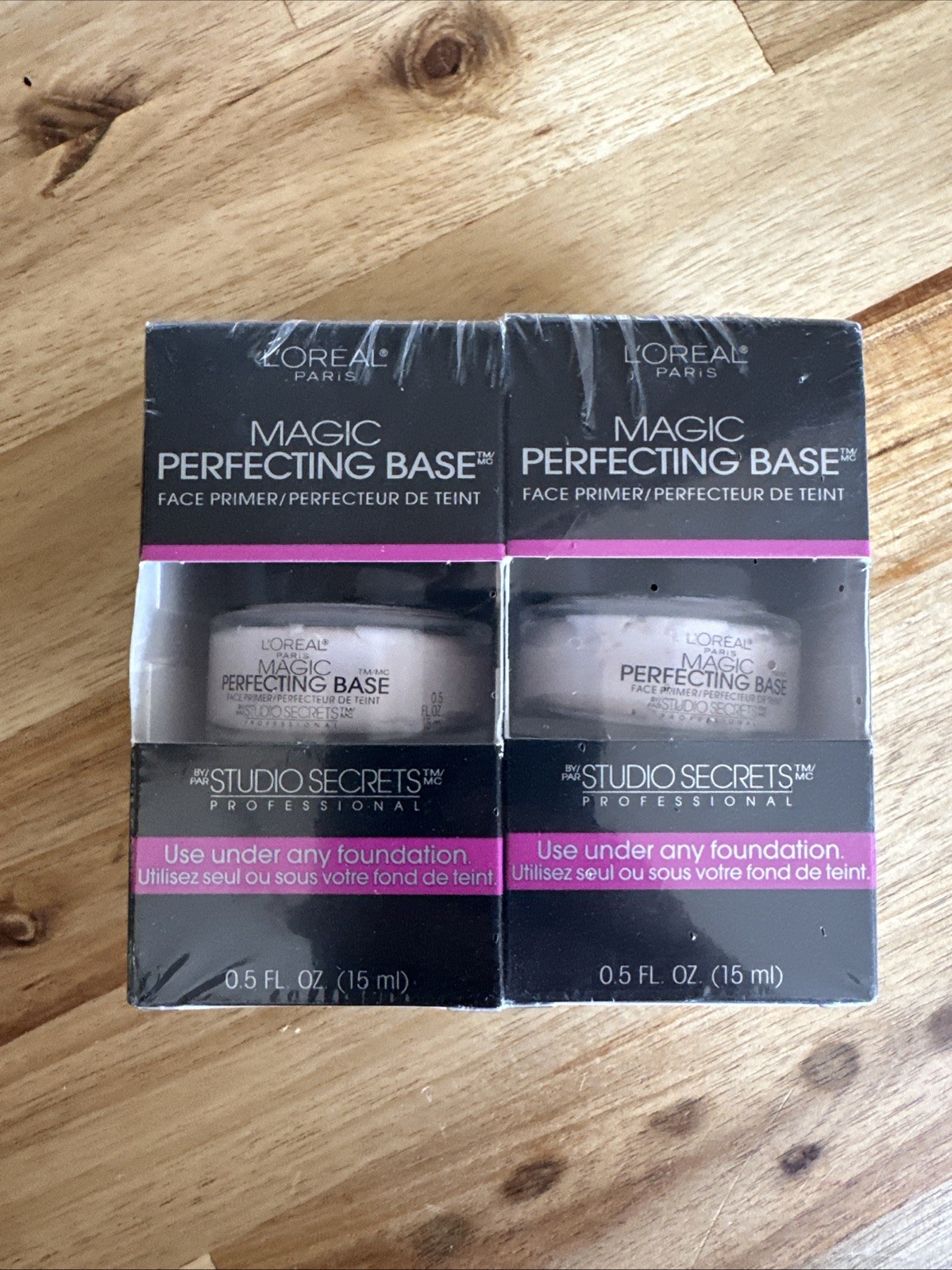 2 Loreal Magic Perfecting Base Face Primers 0.5 fl oz Studio Secrets #890