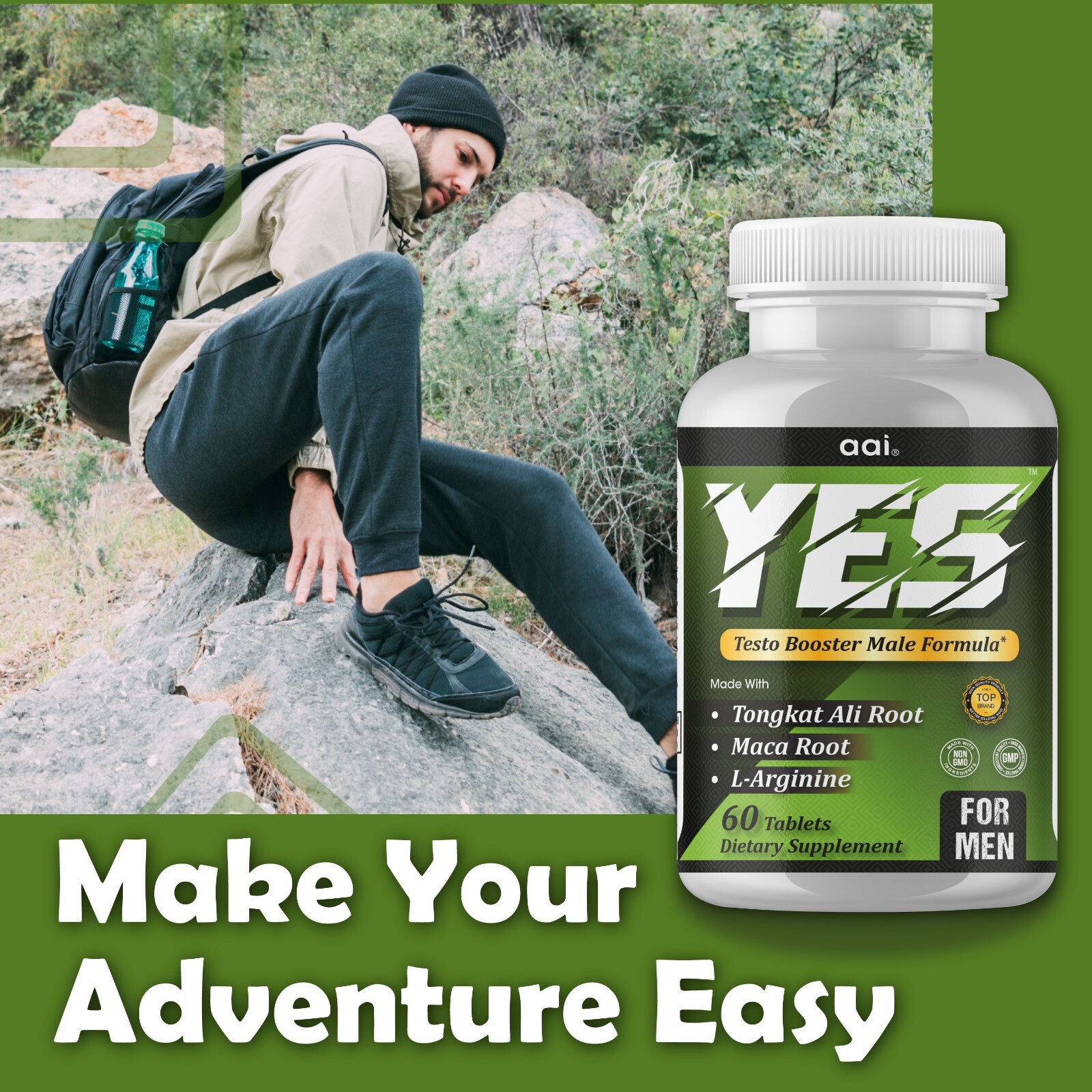 ENHANCING PILLS FOR MEN, LIBIDO, PERFORMANCE & STAMINA SUPPORT 60 Ct- 12/2025