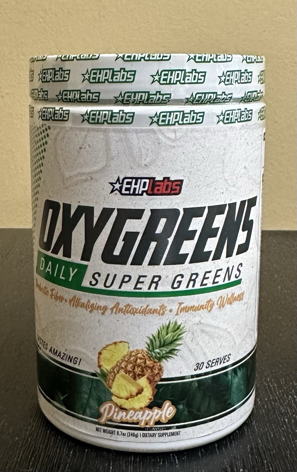 EHP Labs OxyGreens Daily Super Greens Powder, 30 Servings – Pineapple 8.7oz New