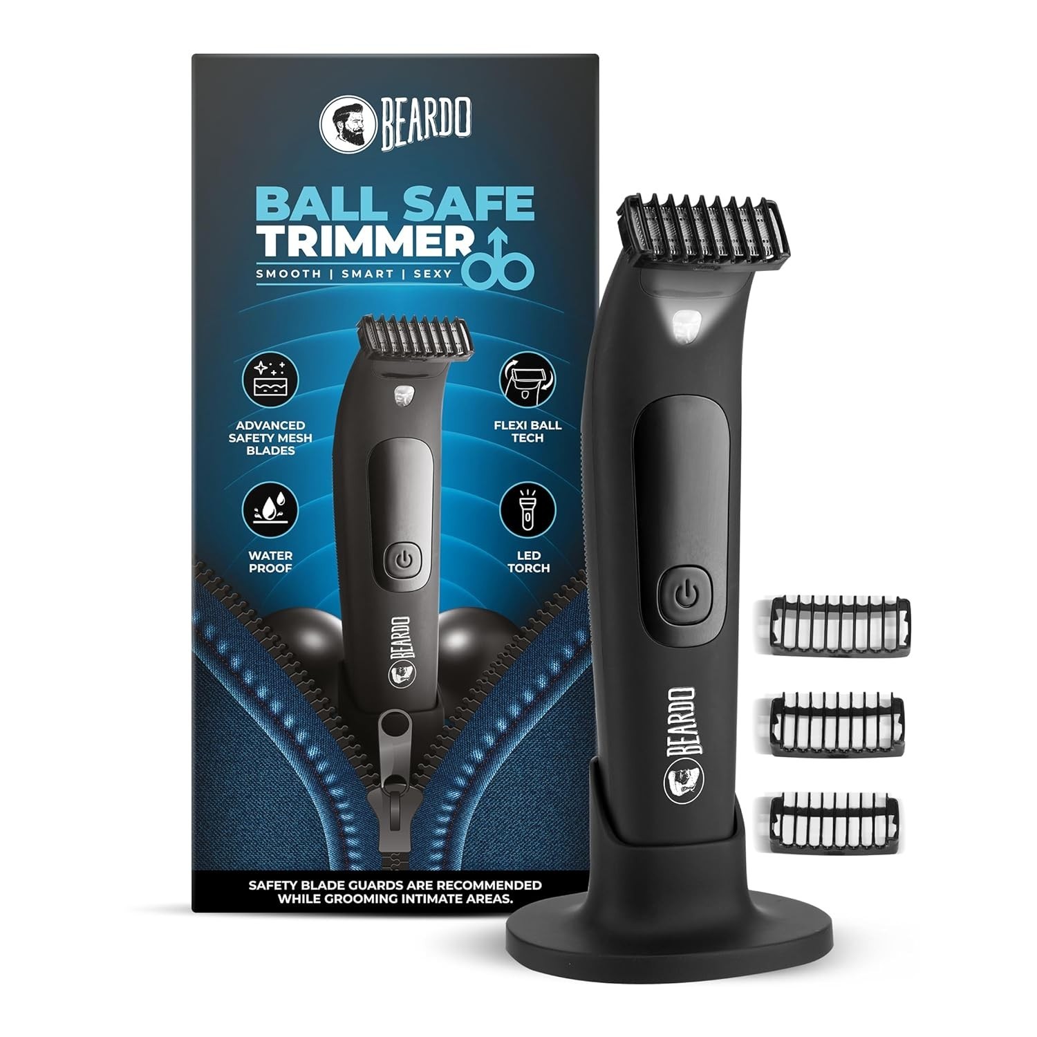 BEARDO Ball Safe Trimmer For Men,BDTO040,Black,