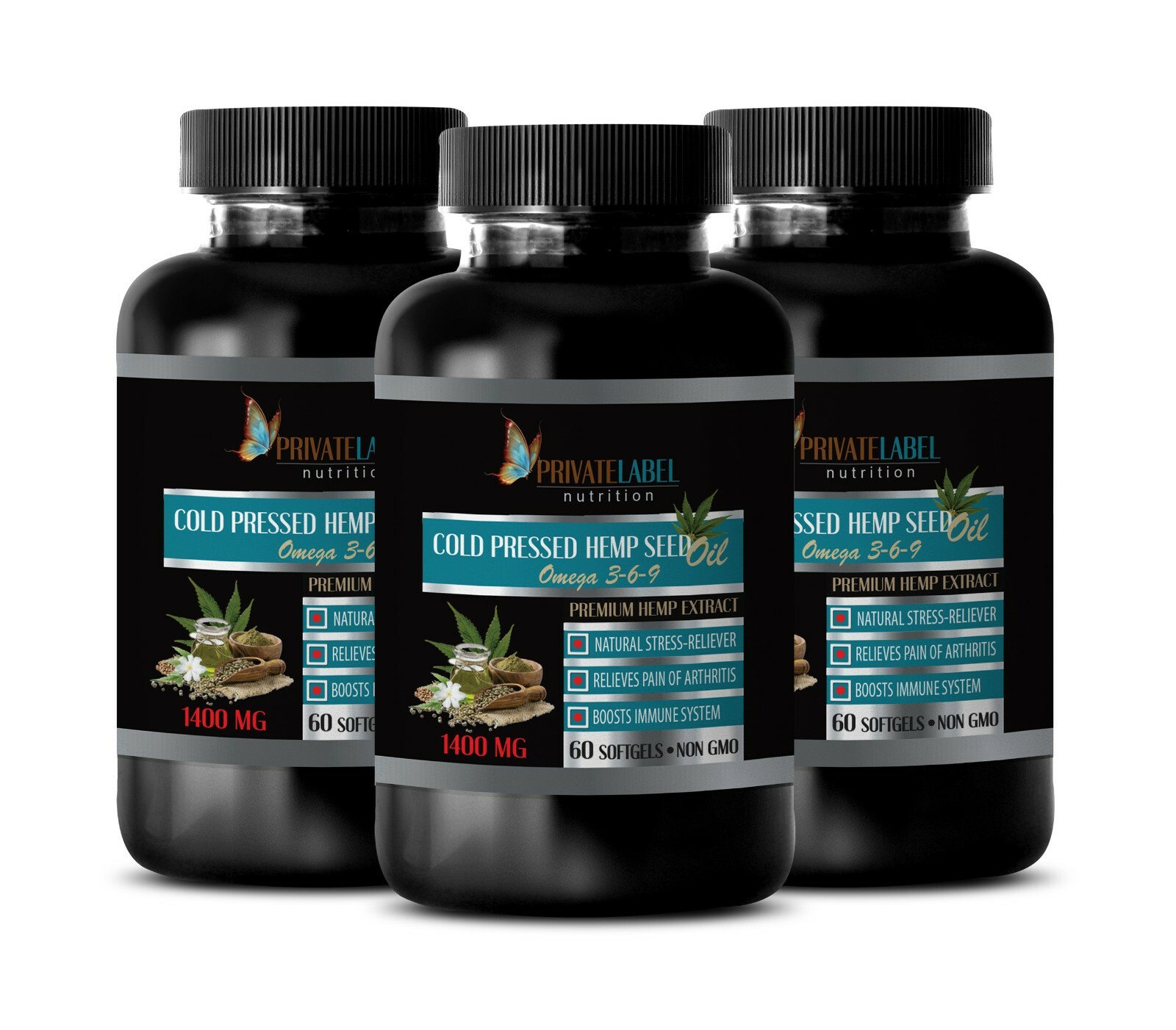 hemp oil – ORGANIC HEMP SEED OIL 1400mg – hemp seed oil for pain -3 Bot 180 Caps