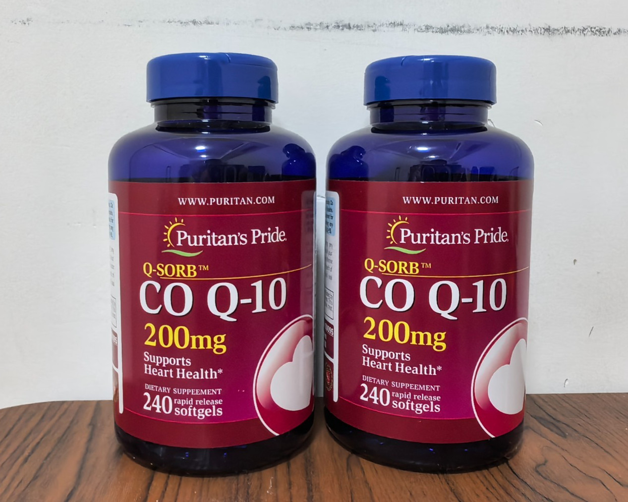 Puritan’s Pride Coenzyme CoQ10, Dietary Supplement 200mg – 240 Softgels (2 Pack)