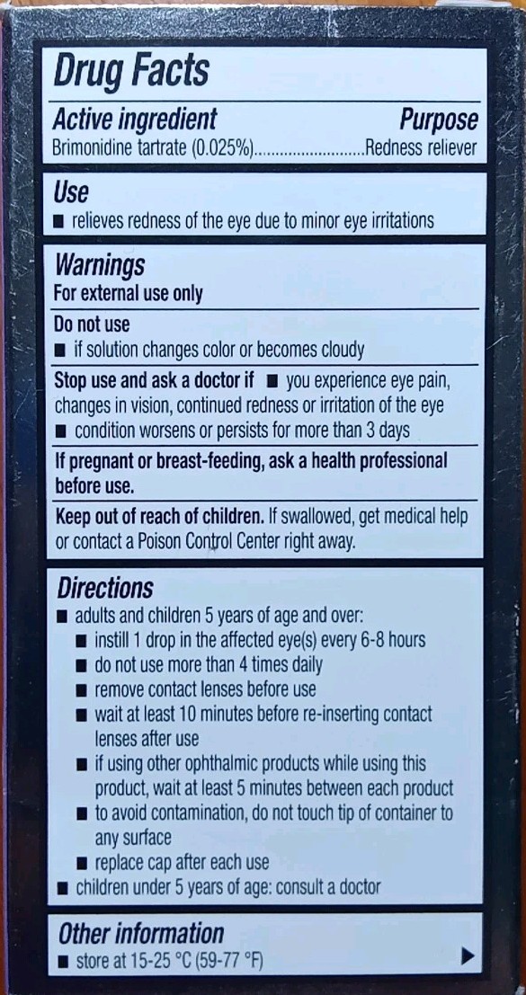 6 BAUSCH + LOMB LUMIFY REDNESS RELIEVER EYE DROPS UP TO 8 HOUR RELIFE! 0.25OZ X6