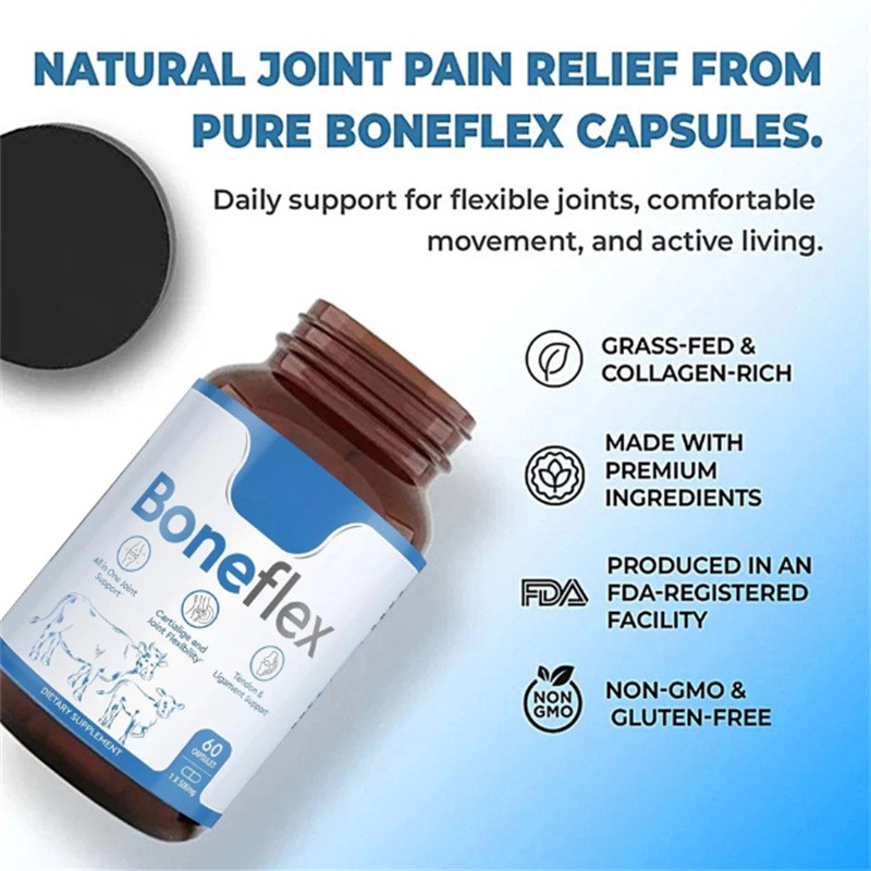 3x Boneflex Capsules Premium Joint Support Supplement for Knee &Cartilage Health
