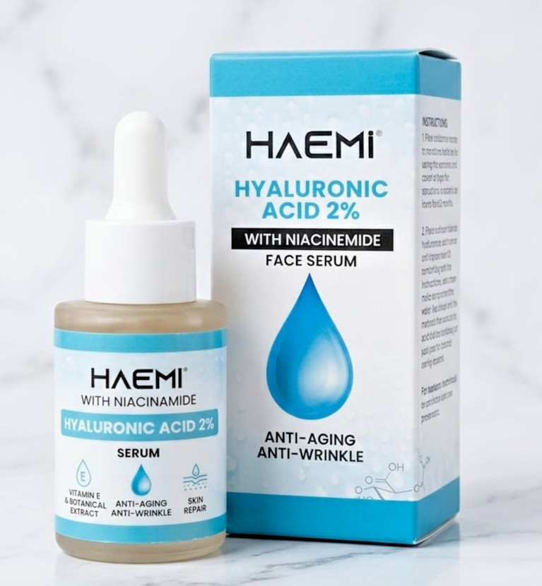 Haemi Hyaluronic Acid 2% Serum with Niacinamide – Anti-Aging & Wrinkle Face Seru