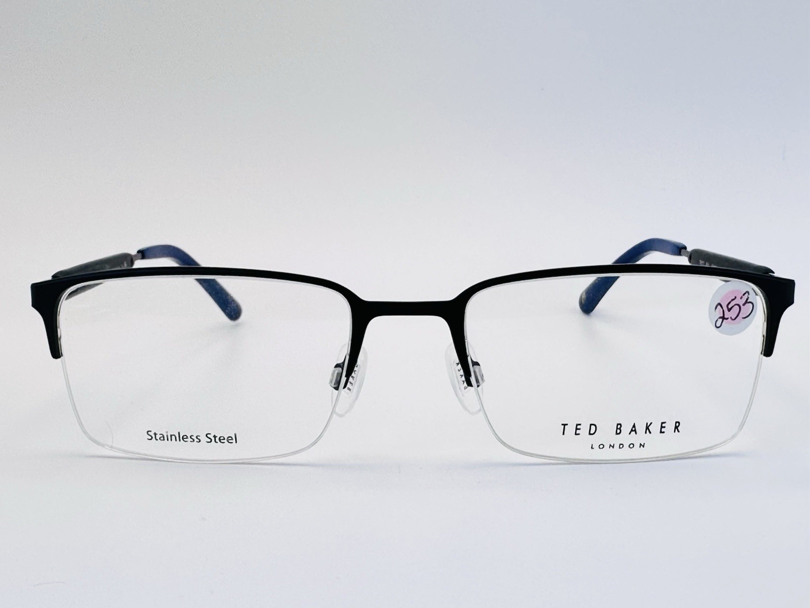 New Ted Baker TM513 BLK 54.19.145 Men’s Eyeglasses Frames Stainless Steel
