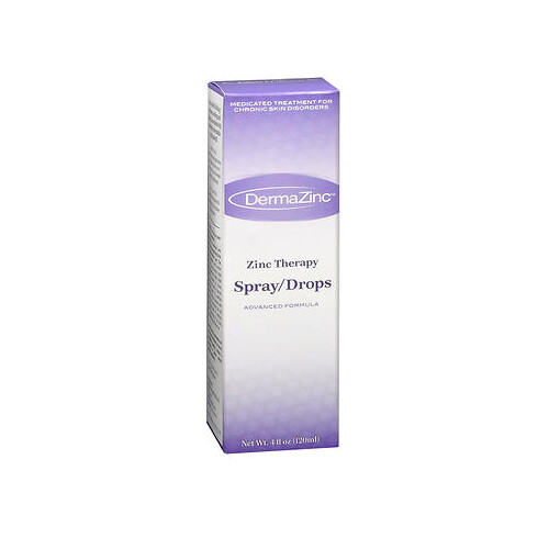 Dermazinc Zinc Therapy Spray Drops For Psoriasis 4 oz By Dermazinc