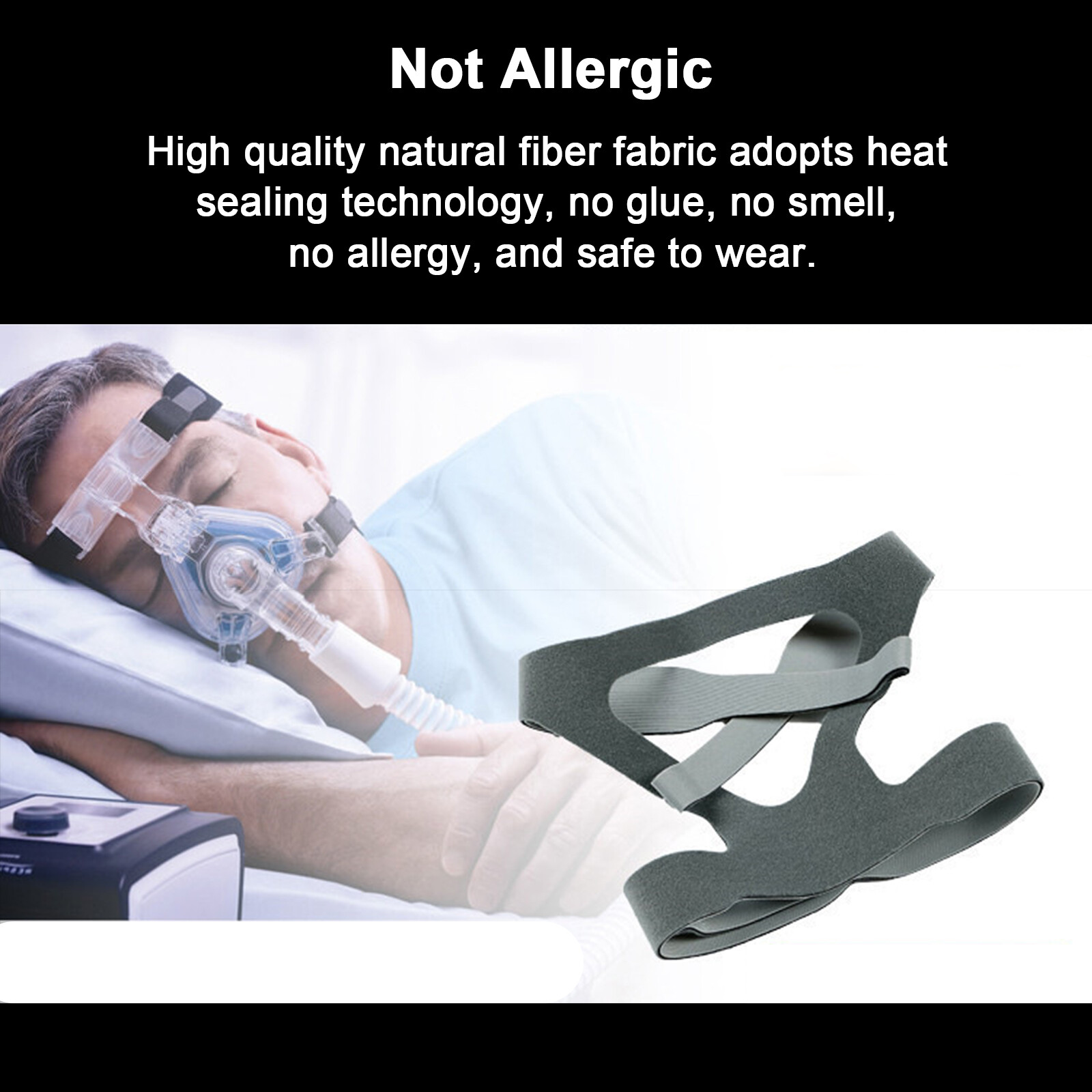 1-5pcs Universal CPAP Mask Headgear Strap Fit ResMed Mirage/ Philips Respironics