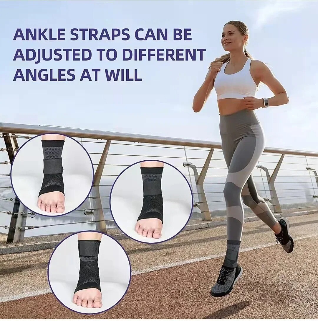 Women Men Adjustable Ankle Support Compression Ankle Brace Protector Sport Strap