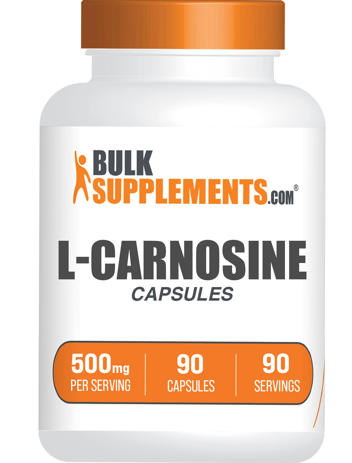 BulkSupplements L-Carnosine 500mg 90 Capsules – Carnosine Supplement