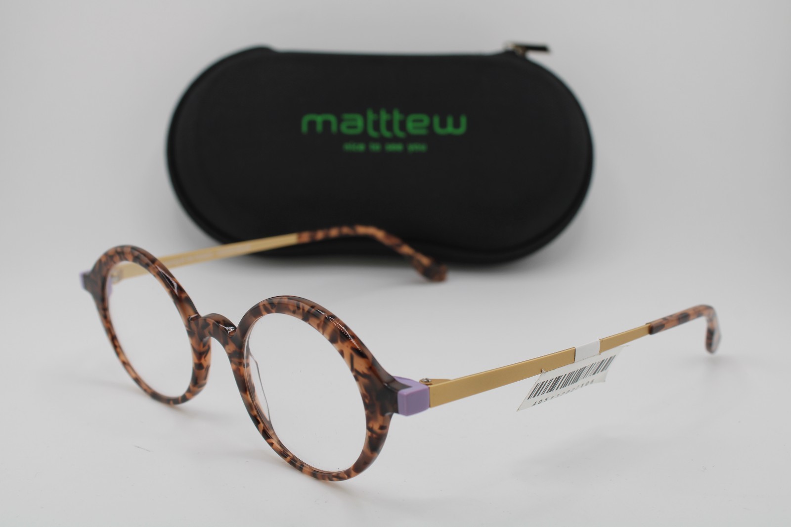 NEW MATTTEW BRISTOL 1331 ANIMAL PRINT AUTHENTIC FRAMES EYEGLASSES 44-20