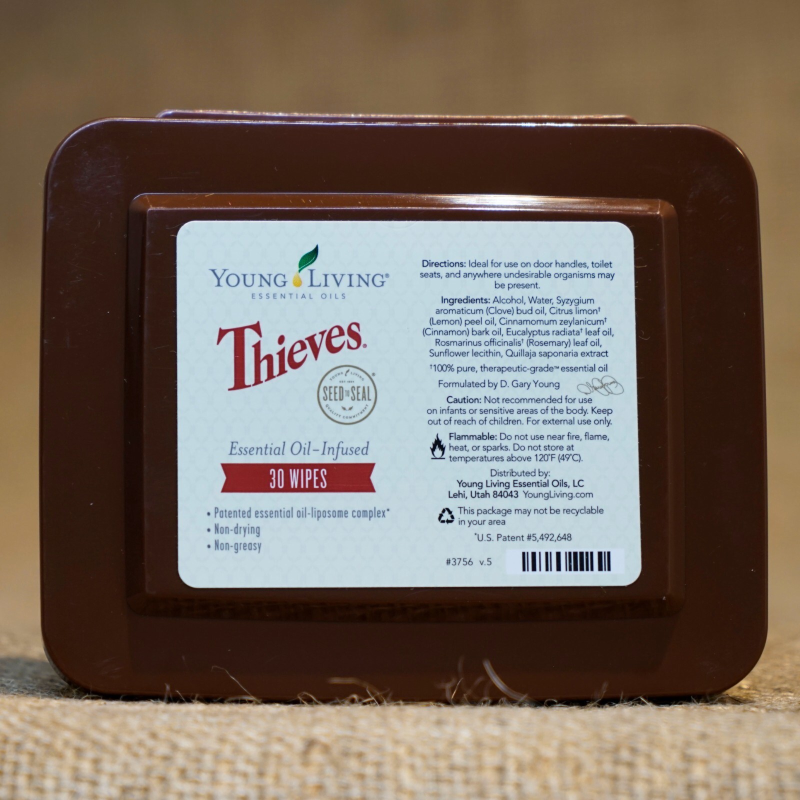 Young Living THIEVES WIPES with Essential Oils NEW FREE SHIP in 24 hrs