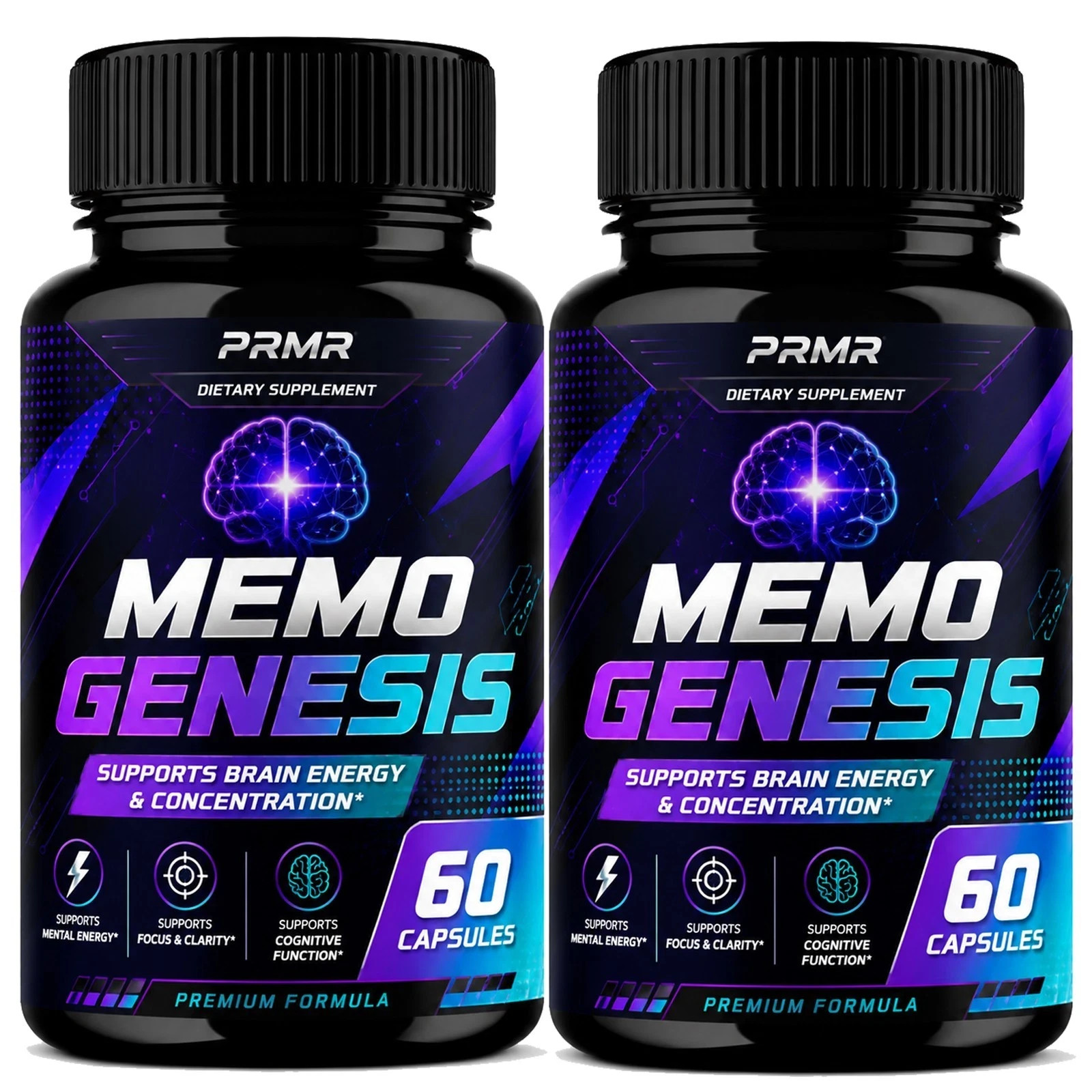 Memo Genesis Advanced Formula Nootropic Supplement Cognitive Support ( 2 Pack )