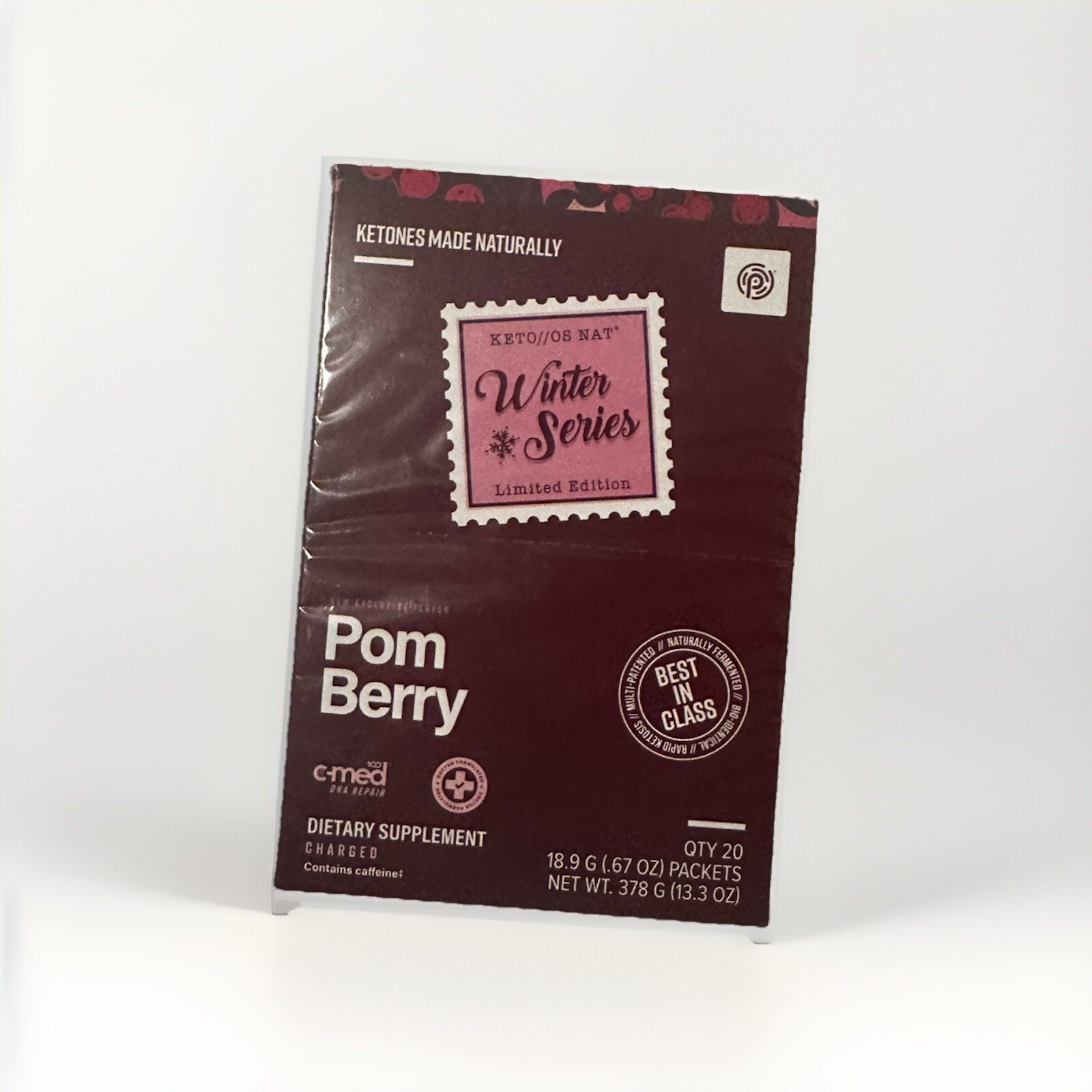 Pruvit Pom Berry OS NAT Ketones Charged Sample 20 Packs. FREE SHIPPING