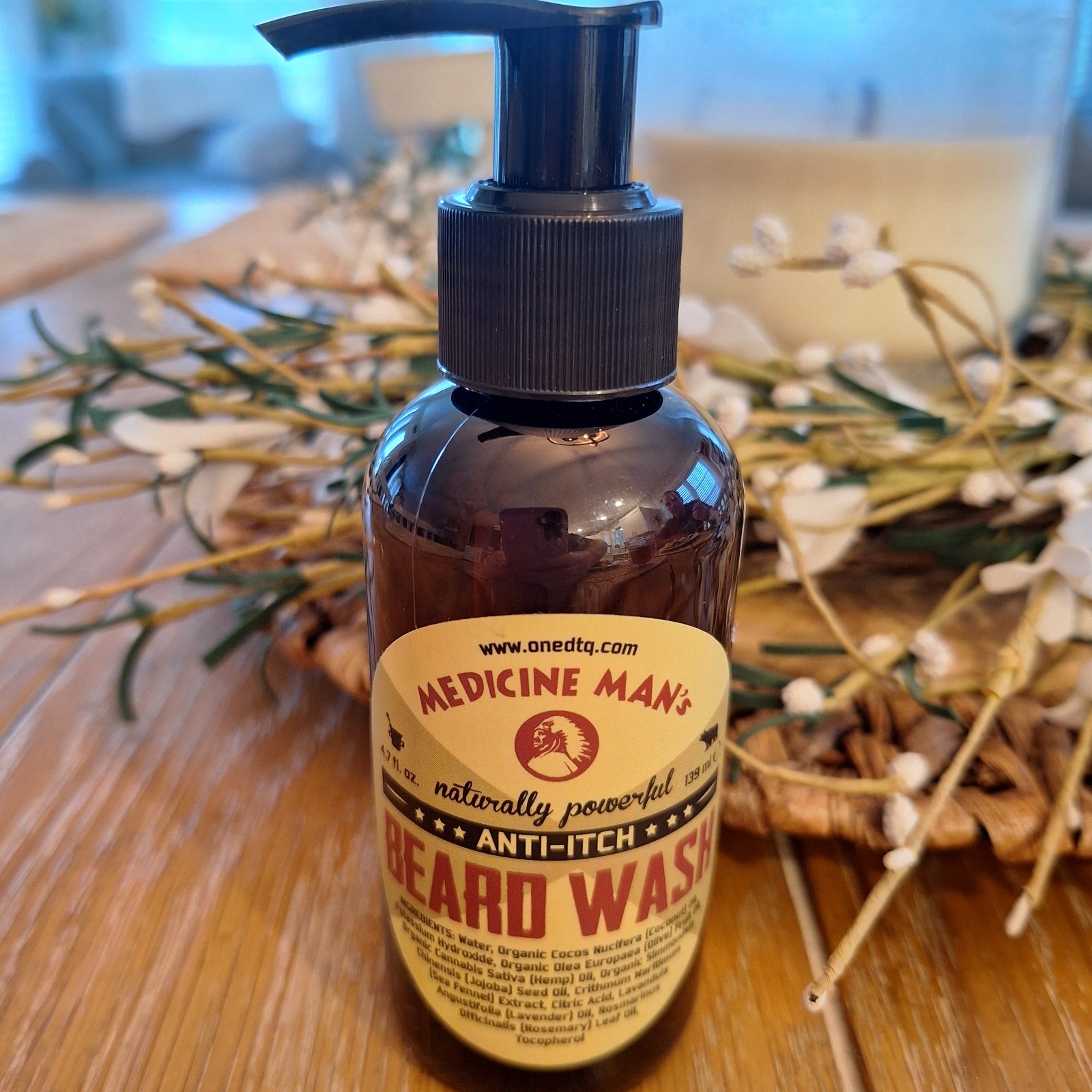 Medicine Man’s Anti-Itch Beard Wash 100% Natural NEW 4.7 fl oz ONEDTQ