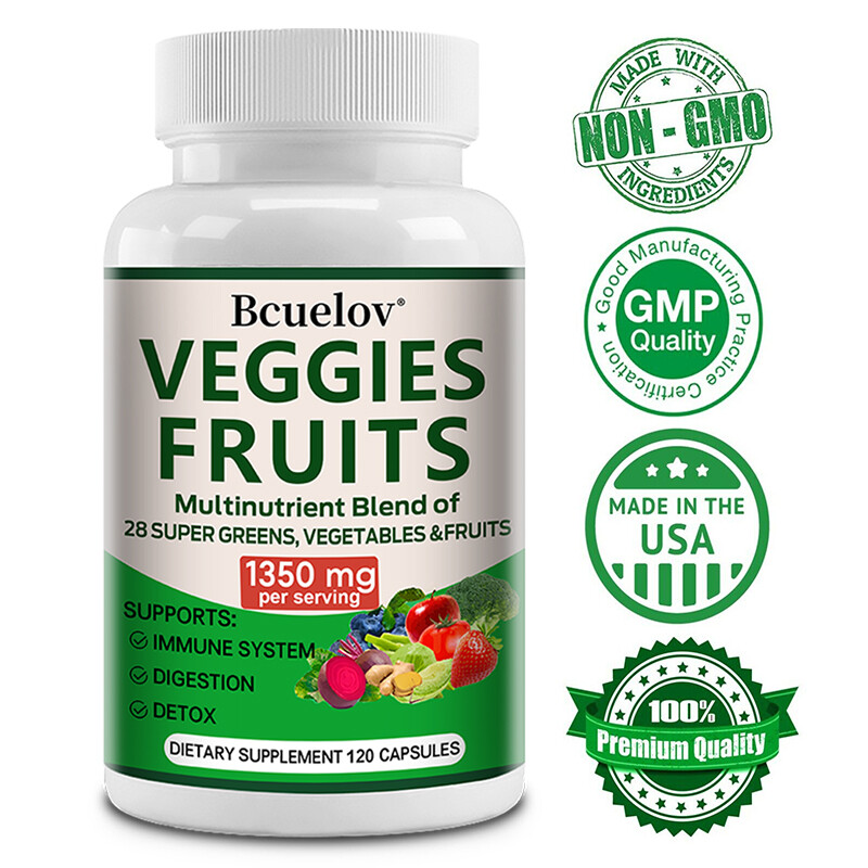 Fruit and Vegetable Supplements – 28 Superfood Fruit and Vegetable Vitamins