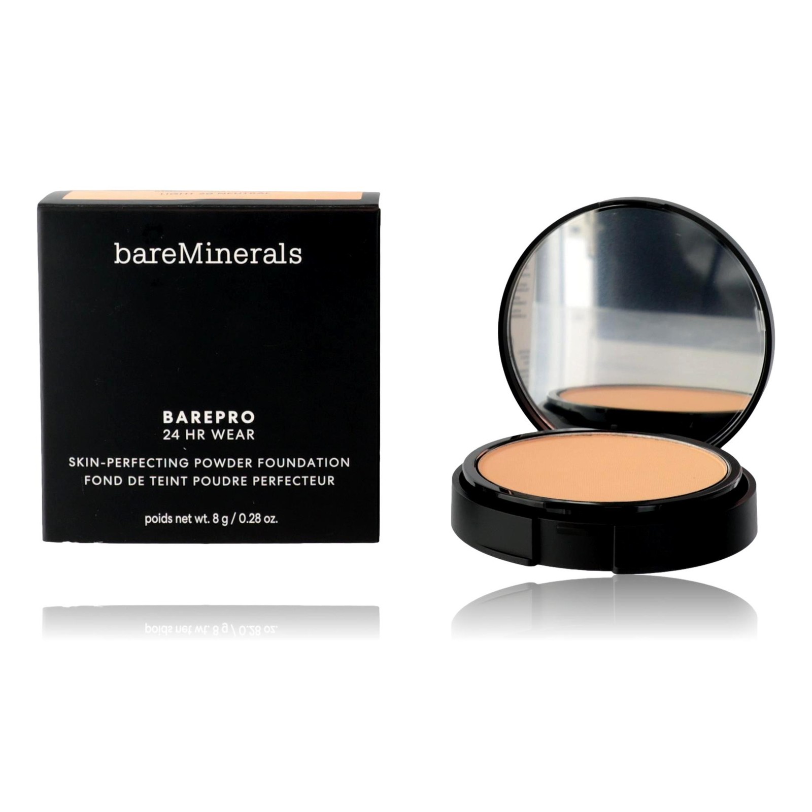 Bare Minerals BarePro 24 Hr Wear, .28oz Powder Foundation – Light 20 Neutral