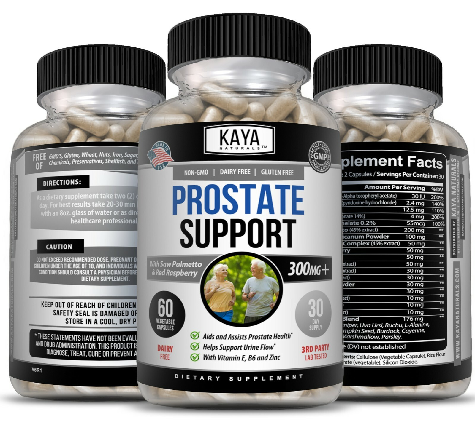 (2 Pack) Prostate Support – Reduce Frequent Urination, Stamina supplement 60ct