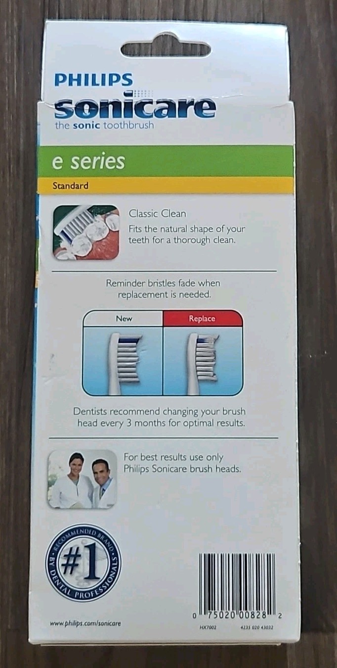PHILIPS Sonicare E-Series Standard Replacement Brush Heads 2-Pack