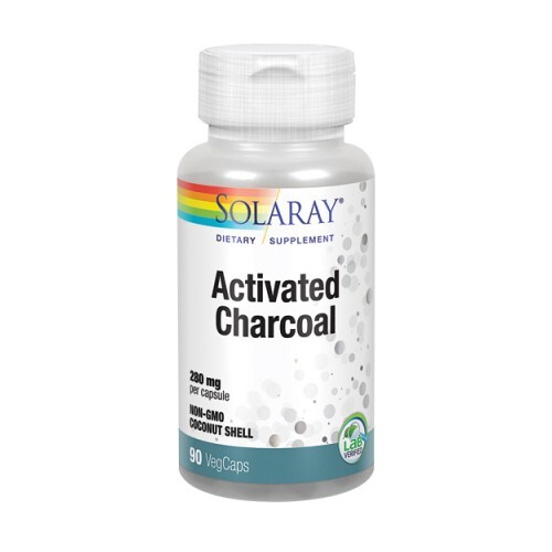Charcoal Activated 90 Caps 280 mg by Solaray