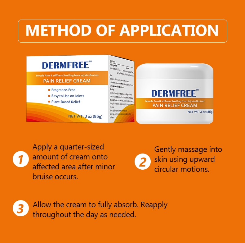 3OZ DERMFREE Topical Analgesic Ointment for Rapid Pain Relief in Muscles Joints
