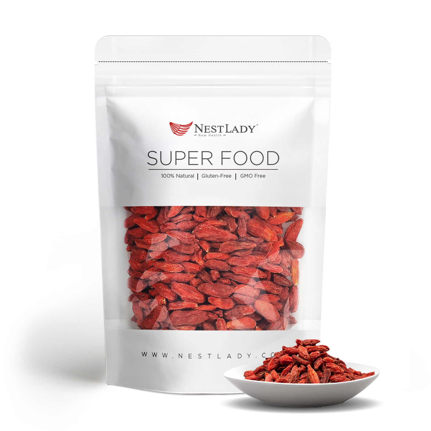 NESTLADY Premium Organic, Raw & Dried Goji Berries 红枸杞 50g
