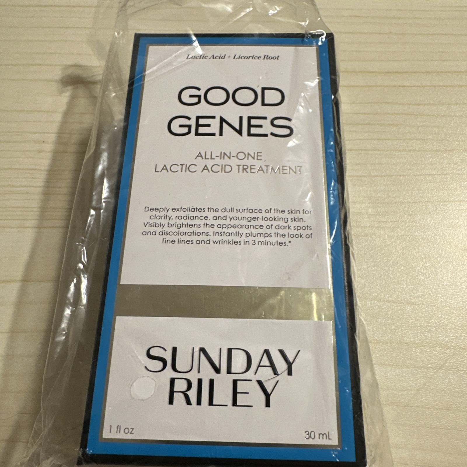 SUNDAY RILEY Good Genes All-in-One Lactic Acid Treatment 1 oz 30ml ~ New!! 🧡
