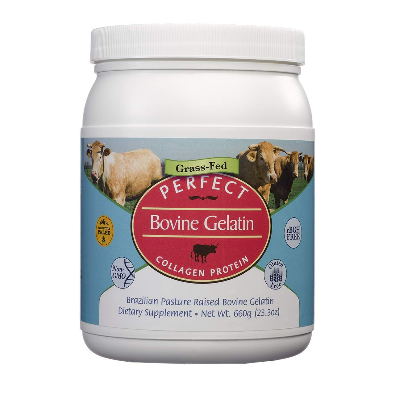 – Perfect Bovine Gelatin – 660 Grams – 100% Beef Gelatin Collagen Protein – S…