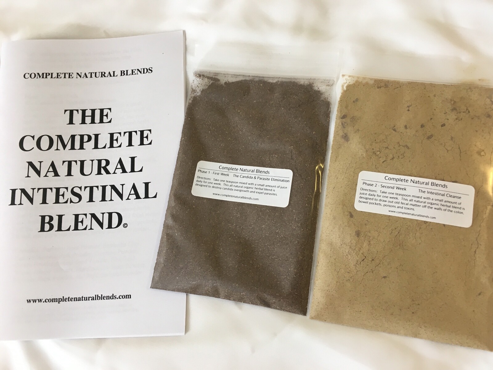 INTESTINAL CLEANSE Candida Parasite herbal blend organic 2 week colon cleansing
