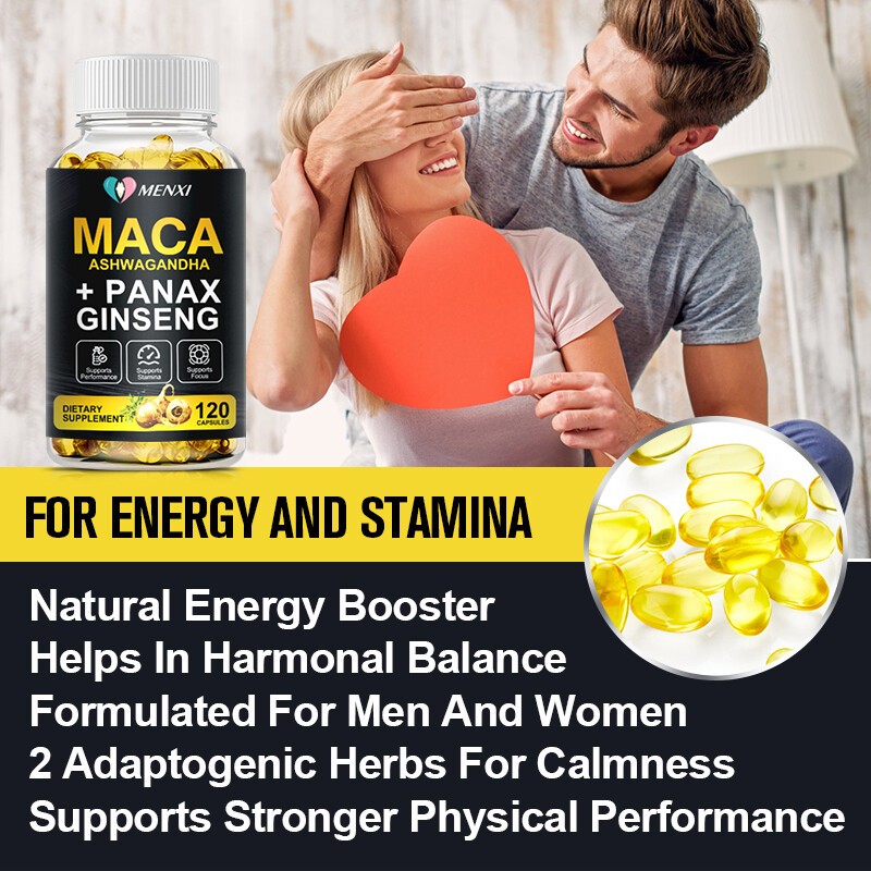 Maca Capsules – Antioxidant, boosts blood flow and immune system 120 Capsules