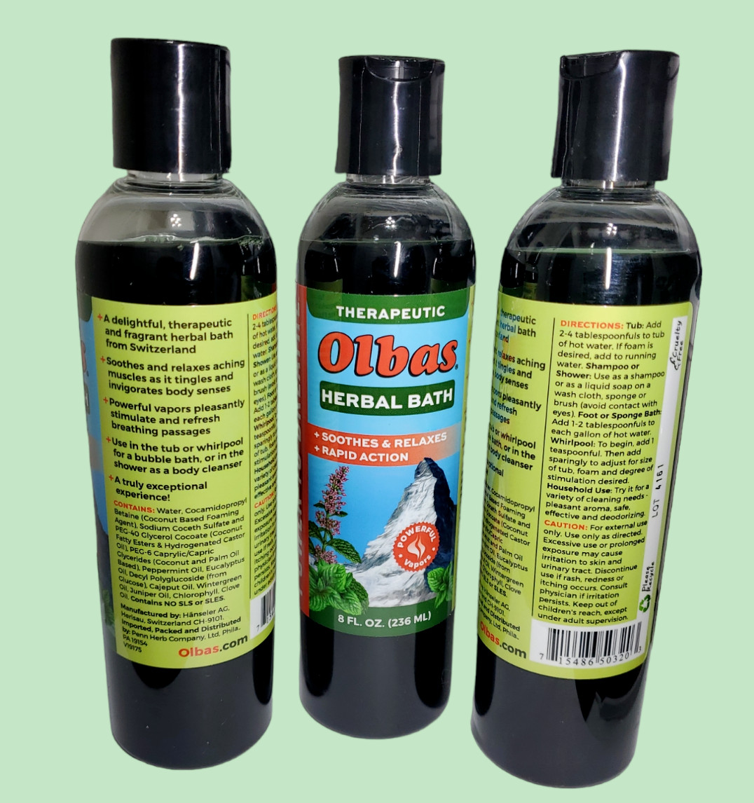 3 Pack , (8 fl oz (236 ml) EACH Bottle), Olbas Therapeutic Herbal Bath