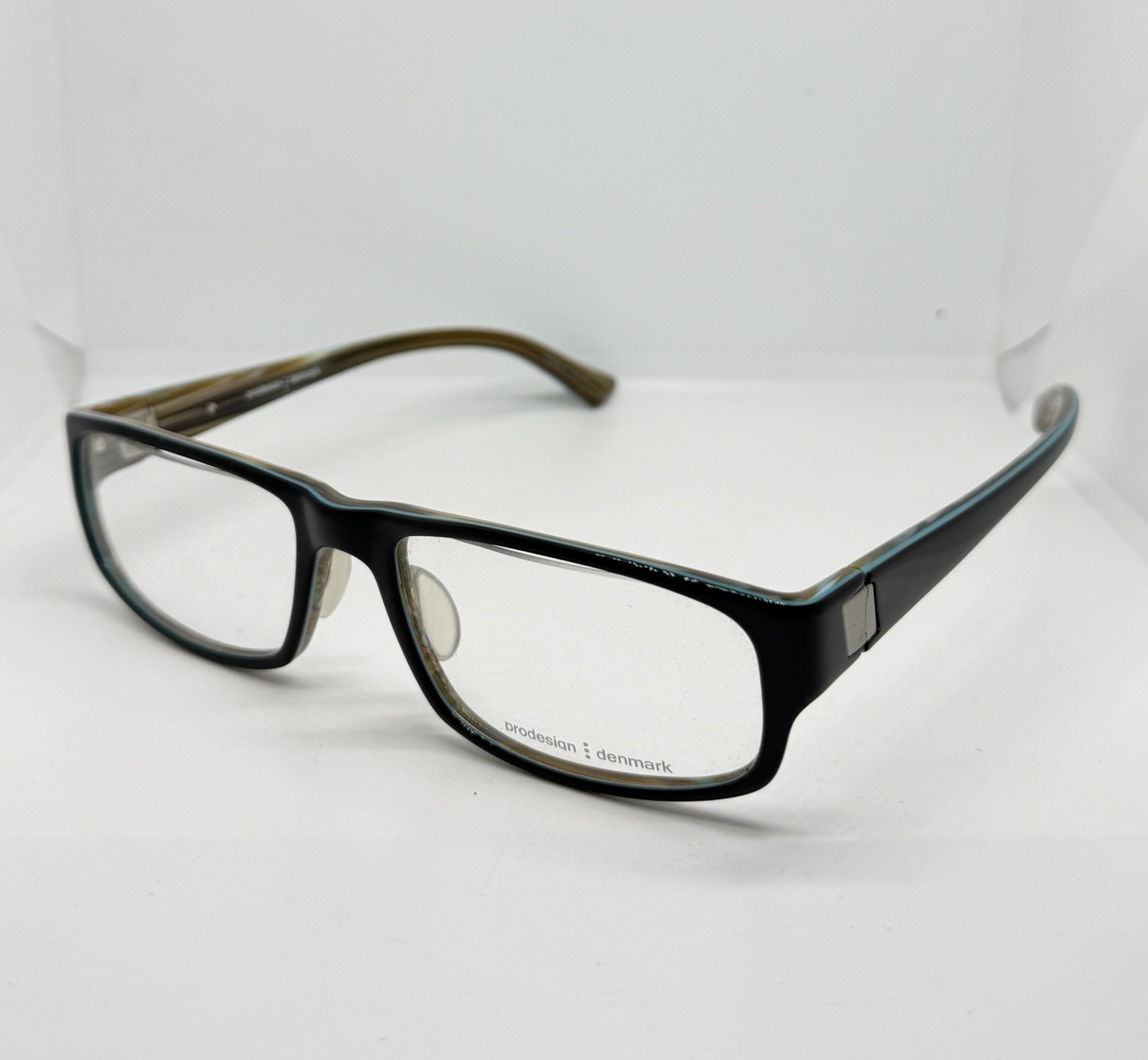 ProDesign Denmark 7617 1 c.6032 Hidden Hinges Shiny Black Blue Frame 57-18 140