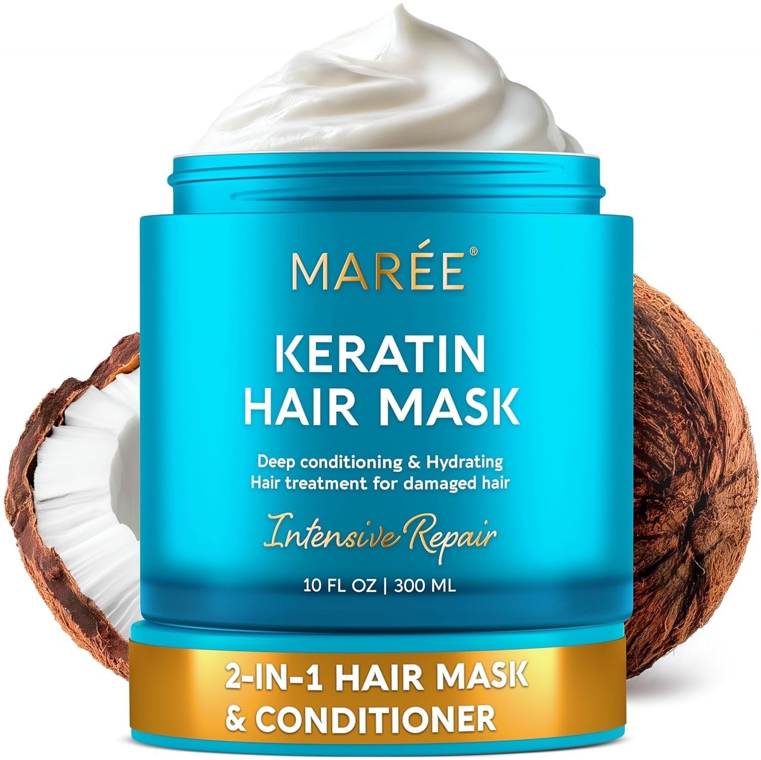 MAREE Deep Conditioning Hair Mask for Damaged Hair Treatment – Keratin Hair Care