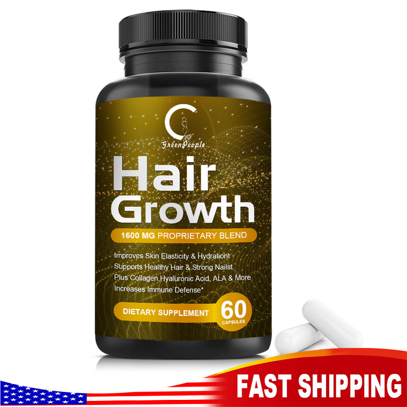 HAIR FAST GROWTH HERBAL PILLS PREVENT ANTI LOSS STIMULATE VITAMINS PILLS 5000MG