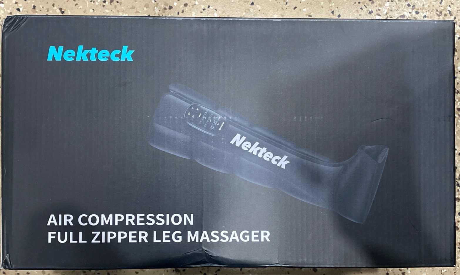 Nekteck Cordless Leg Compression Massager, FSA Eligible single unit, Black