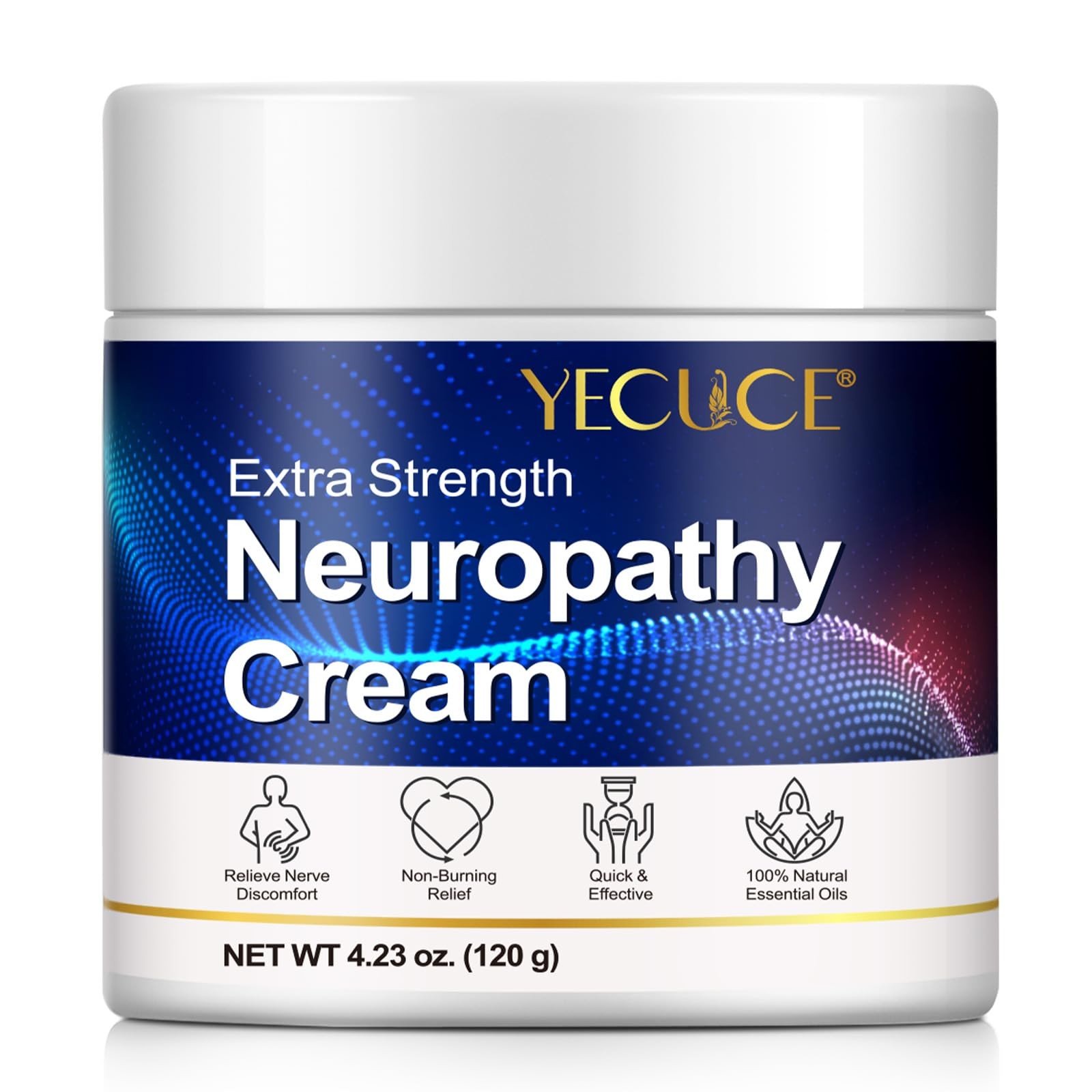 Neuropathy Relief Cream for Feet, Hands, Legs & Toes – 4.23 Ounce (Pack of 1)