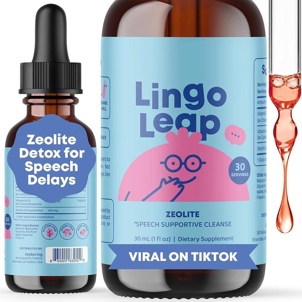 Lingo Leap Children’s Drops – Zeolite Detox for Speech Delays Therapy – 30ml