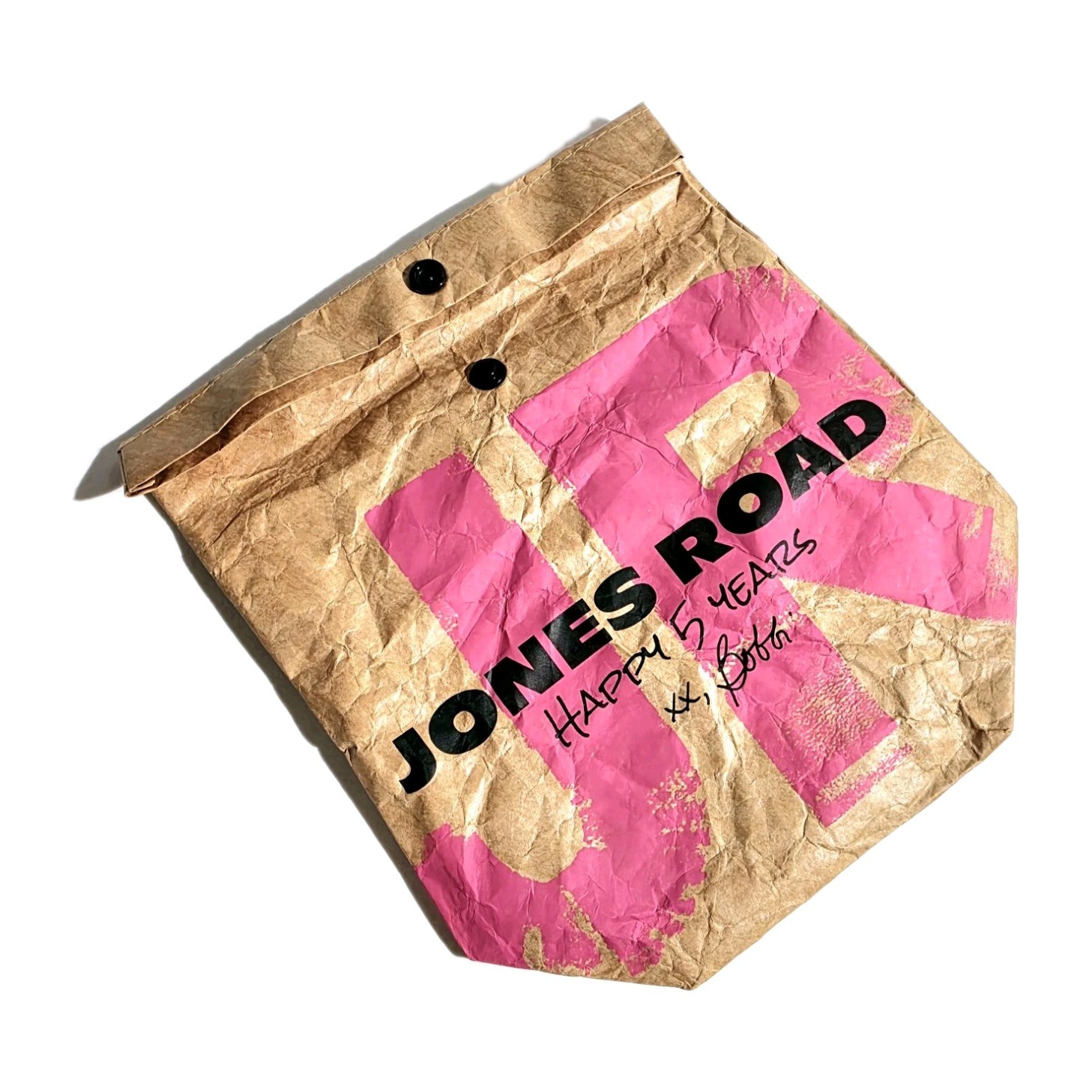 Jones Road Happy 5 Years Tyvek Bag New LE