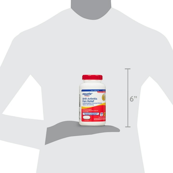 **Equate Acetaminophen 650mg Extended Release Tablets 225 Count Easy-Open Cap**