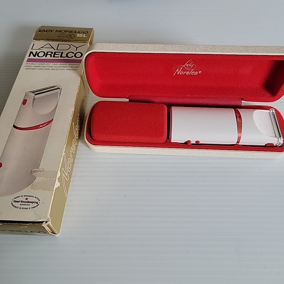 Vintage Lady Norelco Electric Shaver w/ Original Box Mid Century Beauty Razor