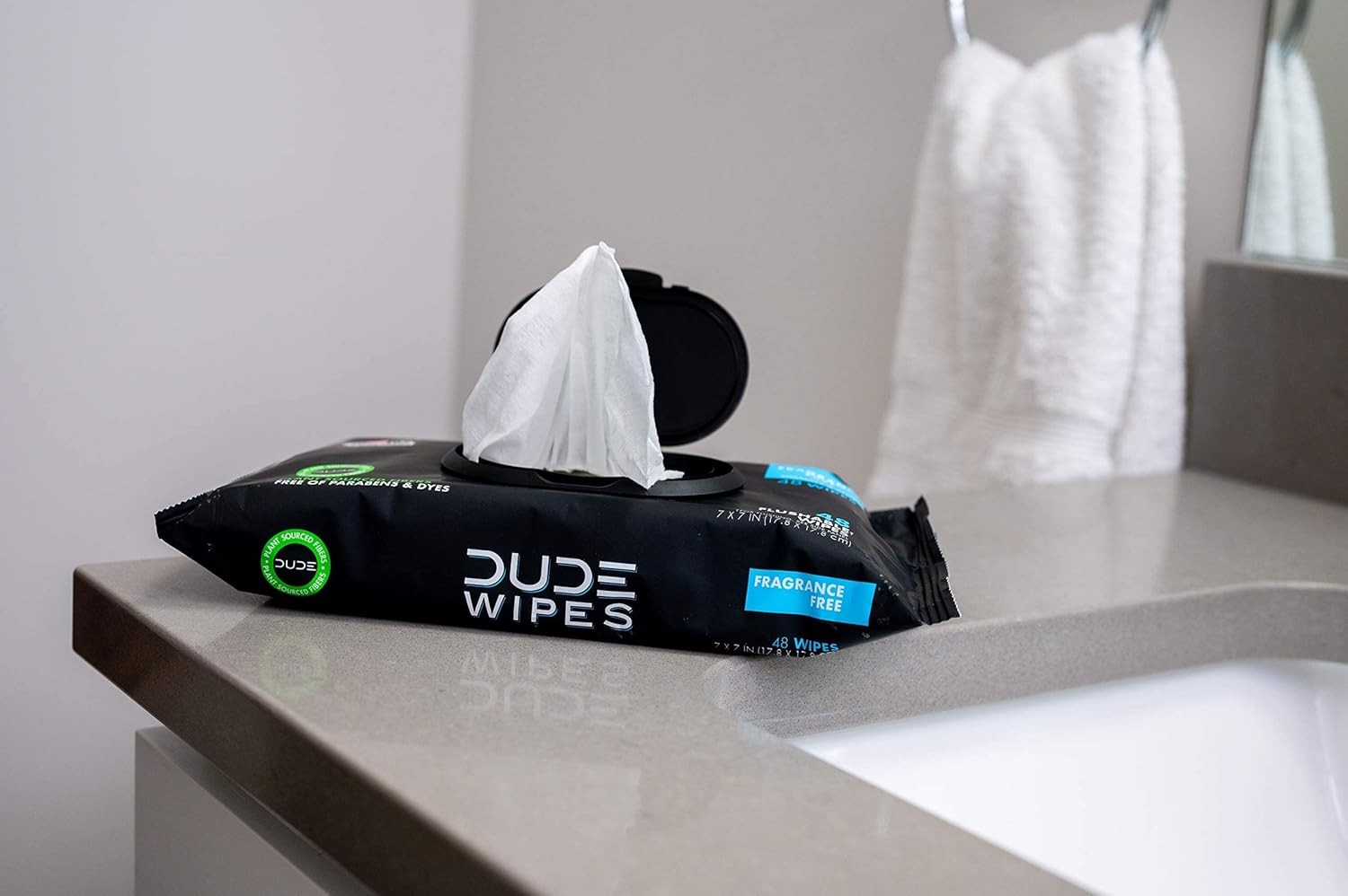 – Flushable Wipes – 6 Pack, 288 Wipes – Unscented Extra-Large Adult Wet Wipes –