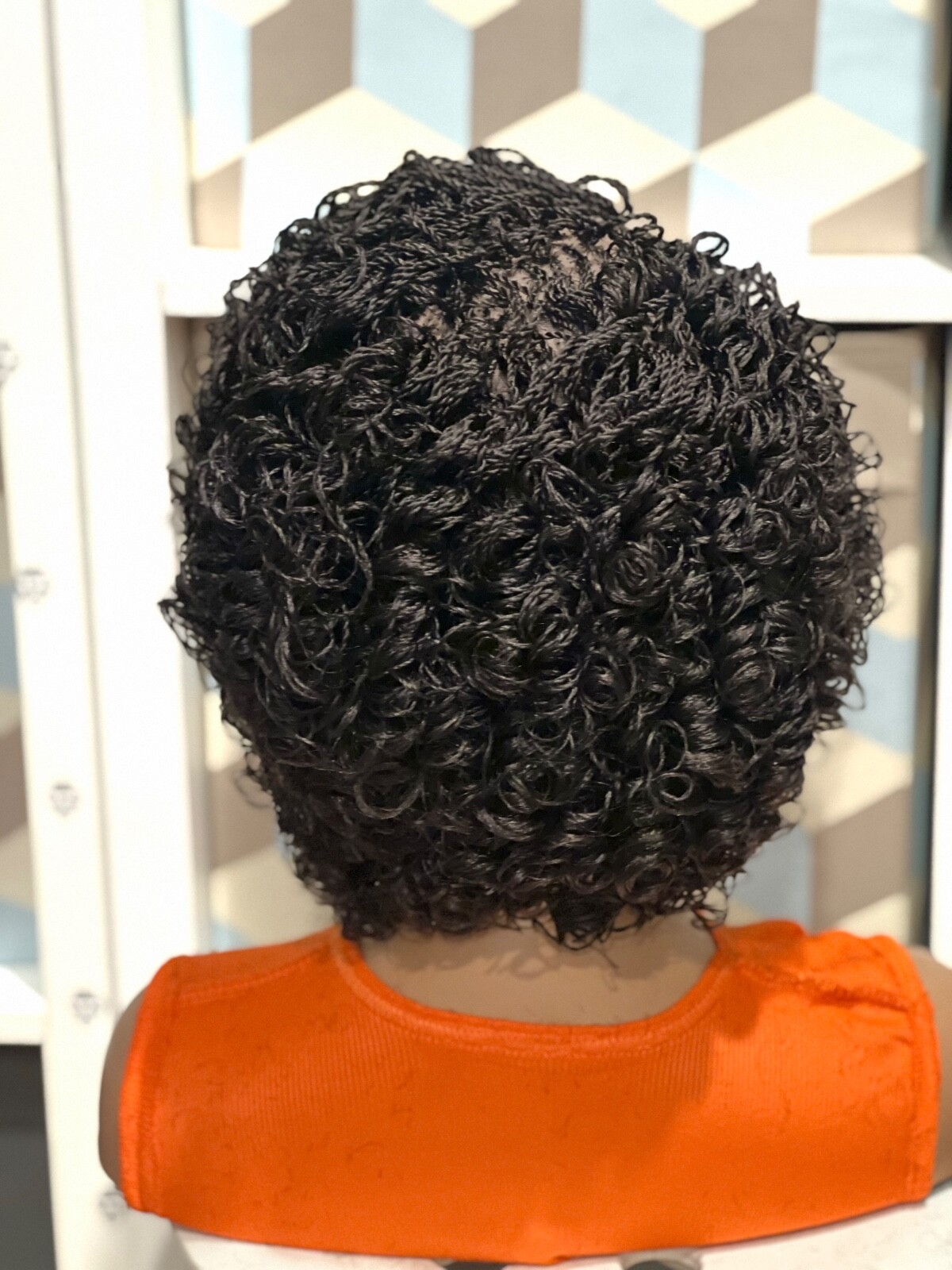 Braided wig: beautiful Handmade braided micro twist wig made on a full lace wig