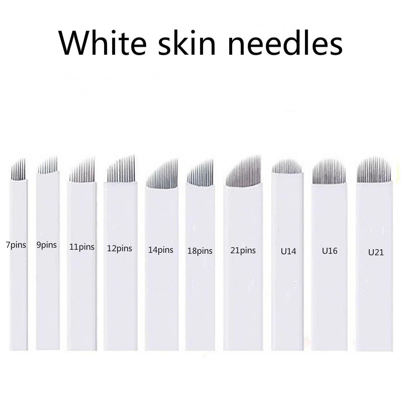 50pcs Microblading Tebori Blades Needles for Eyebrow Tattoo