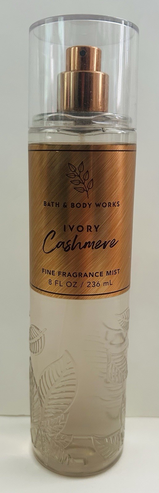 1 New Bath & Body Works IVORY CASHMERE 8 Fl Oz Fine Fragrance Mist Spray READ